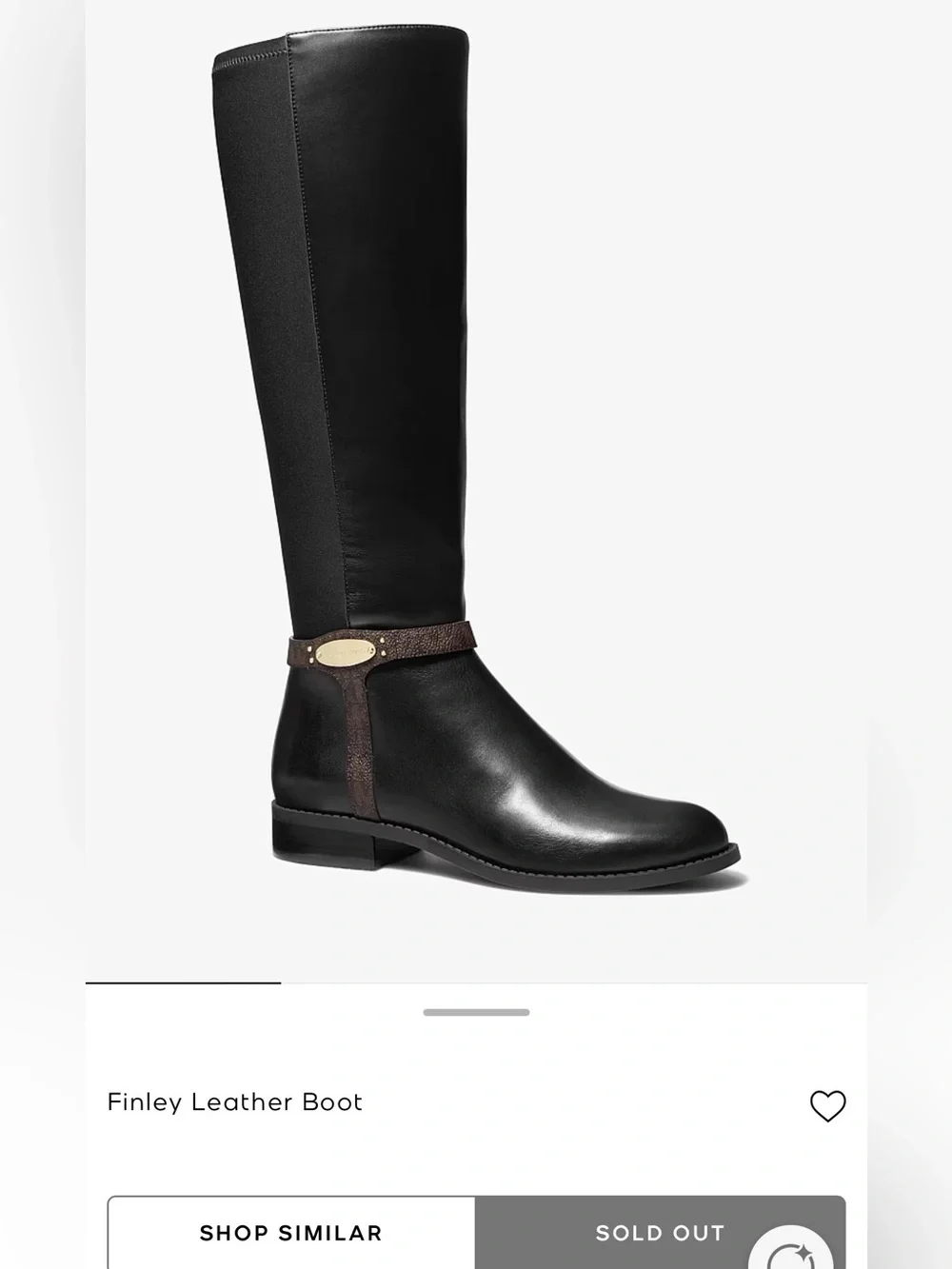 NWT Michael Kors 100% Leather Finley Boot